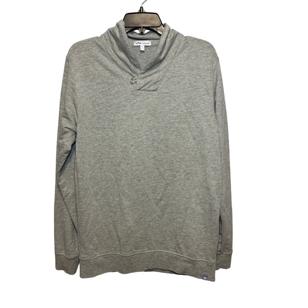 Peter Millar‎ Men’s Lava Wash pullover sweater in heather gray. Size S